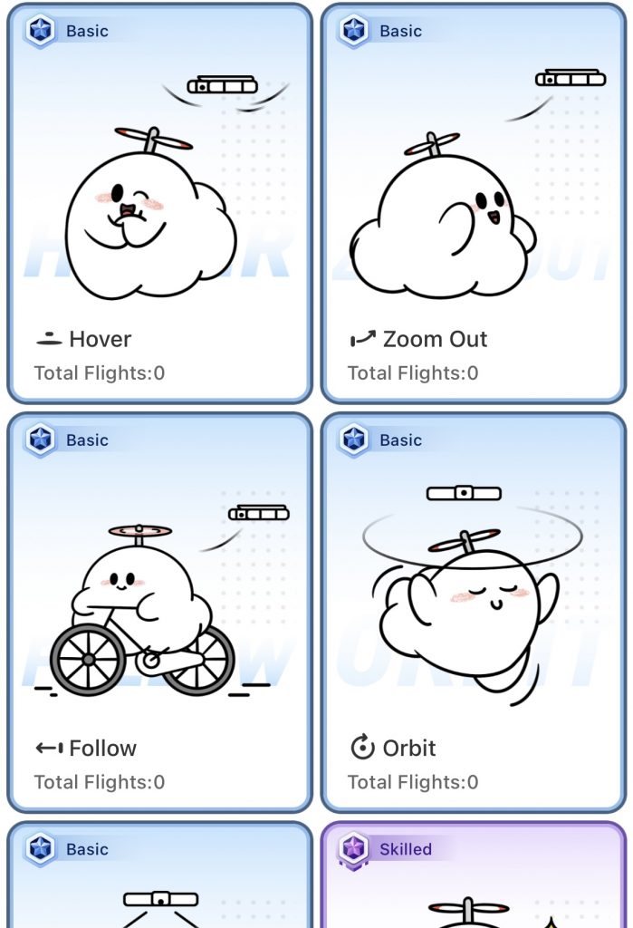 HoverAir X1 App Flight Modes