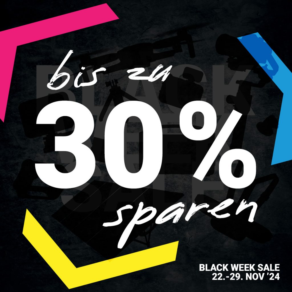 Bis zu 30% sparen im Black Week Sale bei CAM FOR PRO